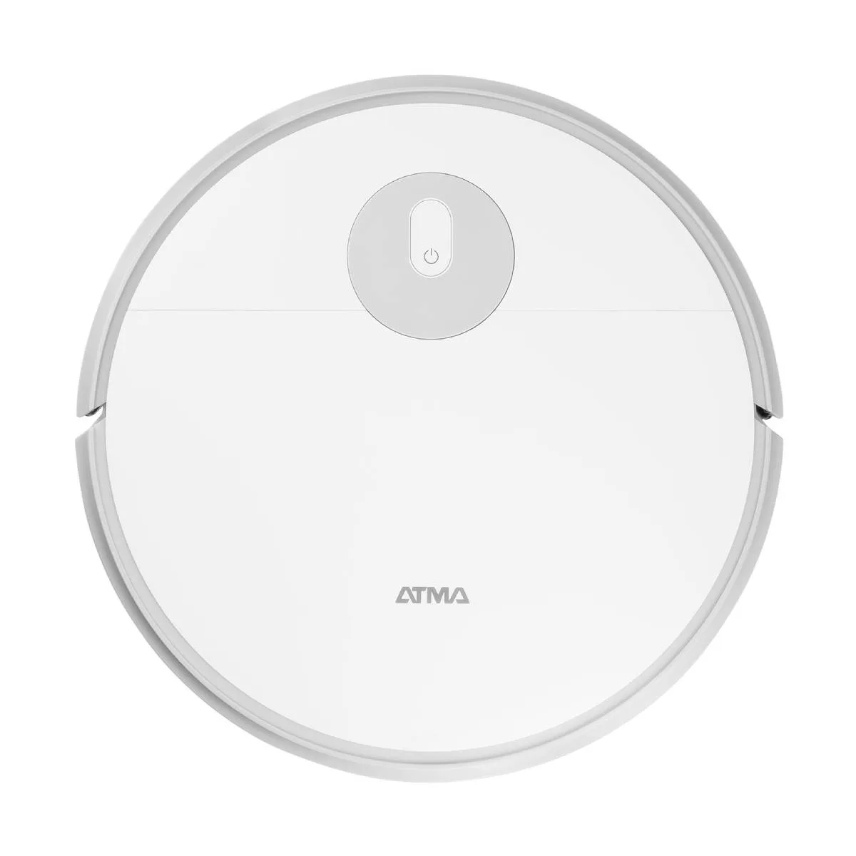 Aspiradora robot Atma ATAR21C1PI gris claro, vista superior